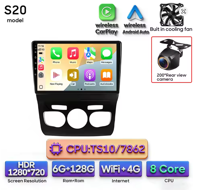 CarPlay pour Citroën C4 / C4L / DS4 (2012–2017)