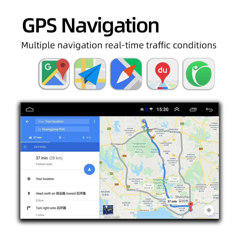 Autoradio 2 DIN Android 13 – Lecteur multimédia GPS avec Wi-Fi et CarPlay pour Volkswagen, Skoda Octavia, Golf 5/6, Touran, Passat, Polo, Jetta
