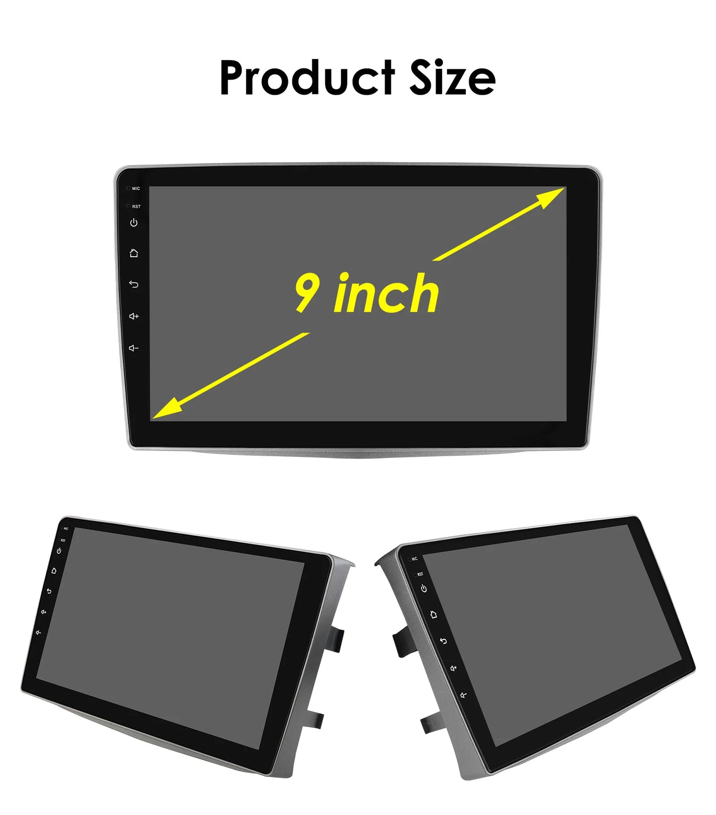Autoradio Android 2DIN pour Alfa Romeo Mito 955 de 2008 à 2016 avec écran 9 pouces, GPS, CarPlay, Android Auto, lecteur multimédia vidéo et audio stéréo