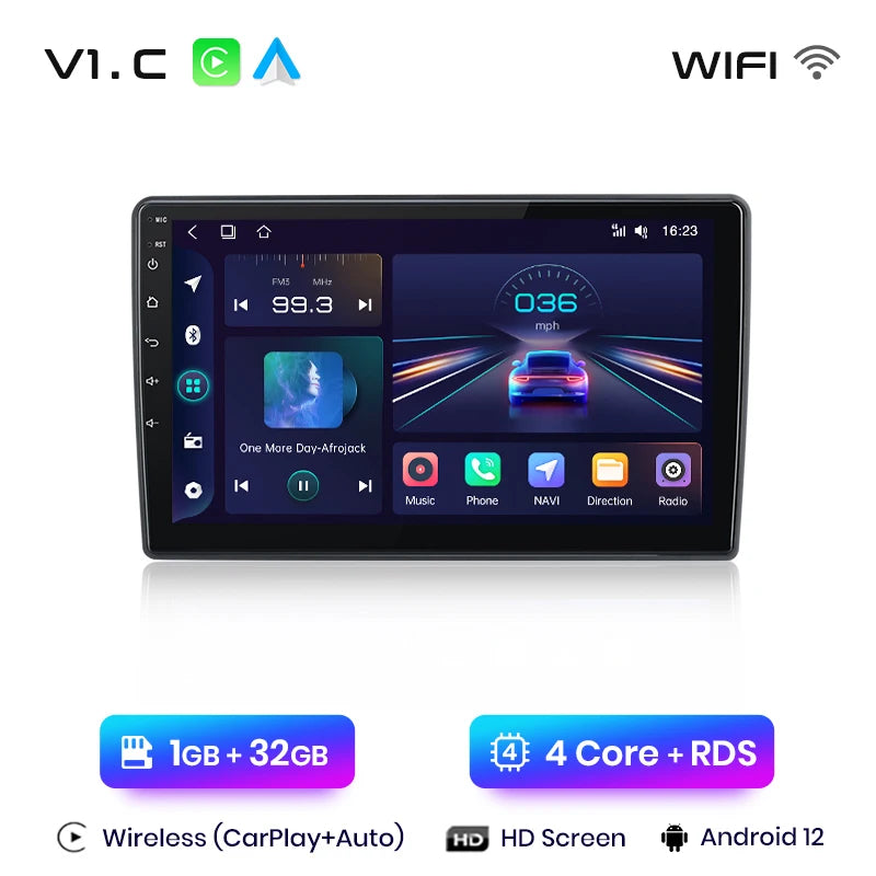 Autoradio CarPlay sans fil et Android Auto pour VW Golf 4 – GPS intégré