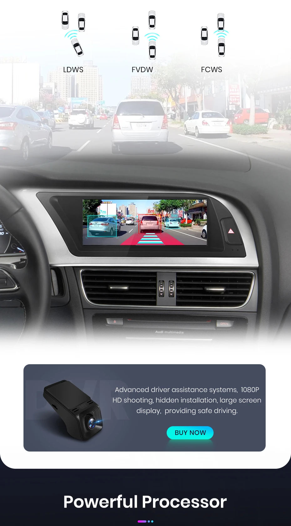 Autoradio multimédia avec CarPlay sans fil Audi A4 / A4L B8 (2009 à 2016) – Compatible Apple CarPlay, Android Auto, Bluetooth, 4G - non compatible audi CD changer