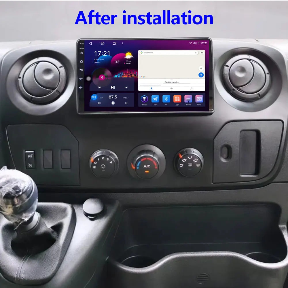 Android Auto, CarPlay sans fil Nissan NV400, Opel Movano, Renault Master III (2010-2019)