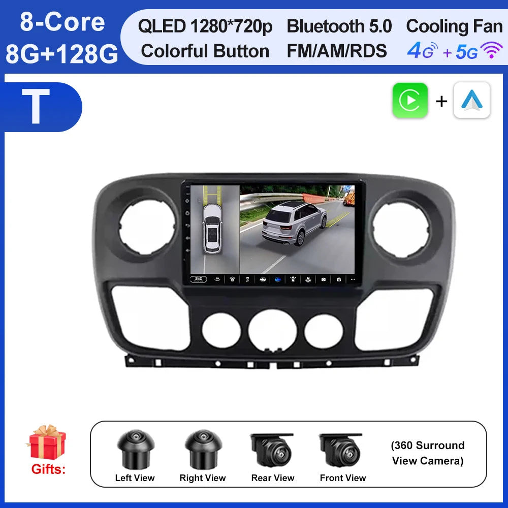 Android Auto, CarPlay sans fil Nissan NV400, Opel Movano, Renault Master III (2010-2019)