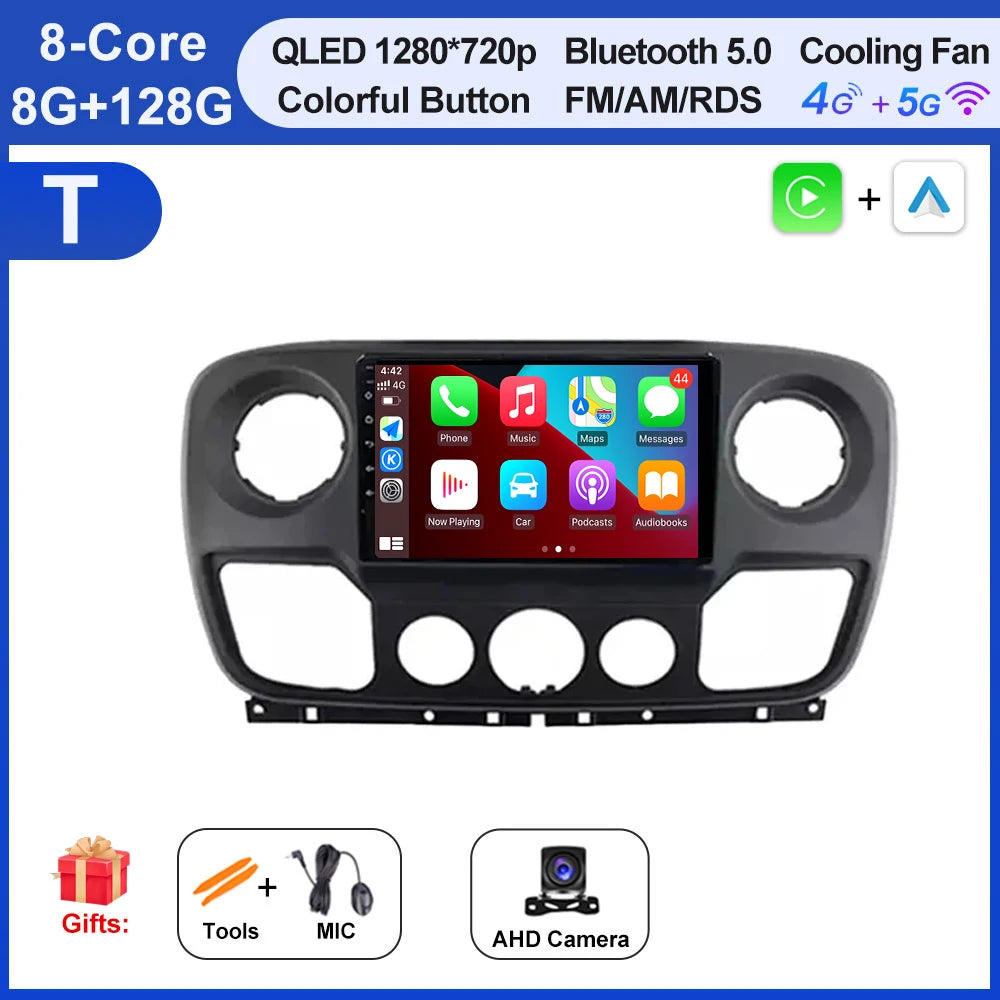 Android Auto, CarPlay sans fil Nissan NV400, Opel Movano, Renault Master III (2010-2019)