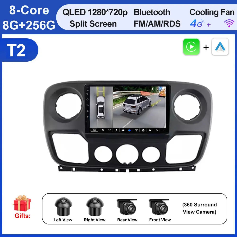 Android Auto, CarPlay sans fil Nissan NV400, Opel Movano, Renault Master III (2010-2019)