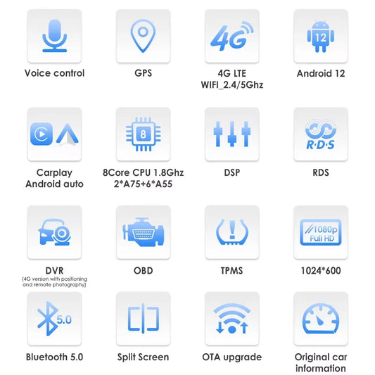 Apple Carplay Autoradio BMW M3 E46 1998 - 2006 Auto GPS RDS QLED Screen