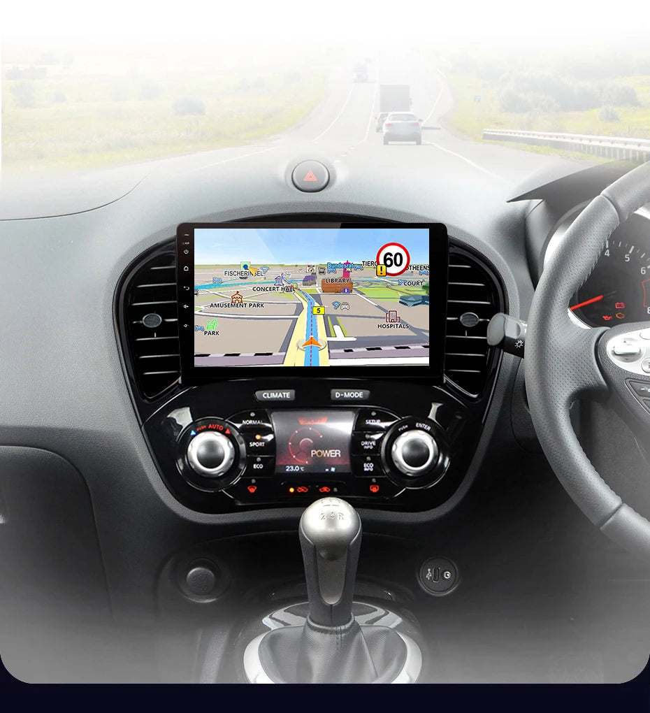 Autoradio 2DIN CarPlay sans fil et Android Auto Nissan Juke (2010 à 2014)