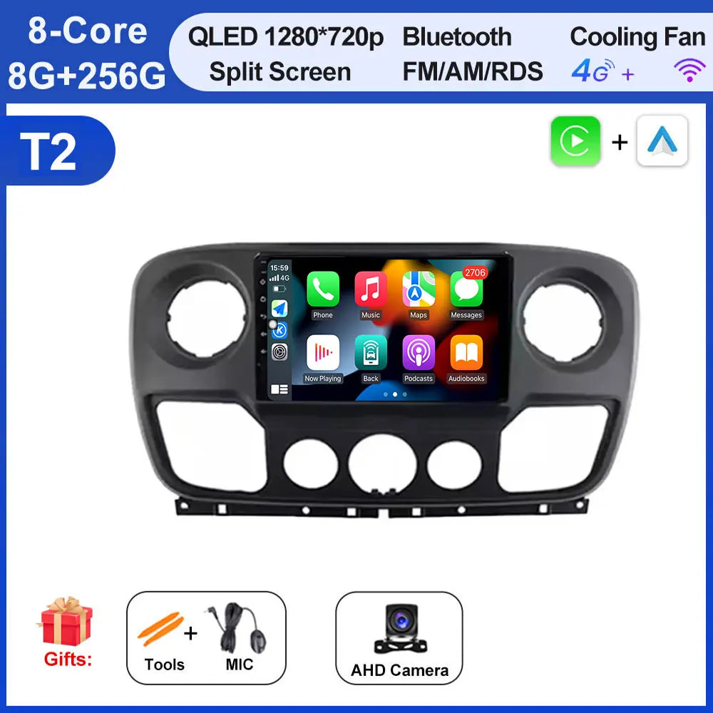 Android Auto, CarPlay sans fil Nissan NV400, Opel Movano, Renault Master III (2010-2019)