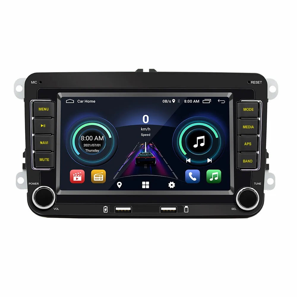 Autoradio 2 DIN Android 13 – Lecteur multimédia GPS avec Wi-Fi et CarPlay pour Volkswagen, Skoda Octavia, Golf 5/6, Touran, Passat, Polo, Jetta