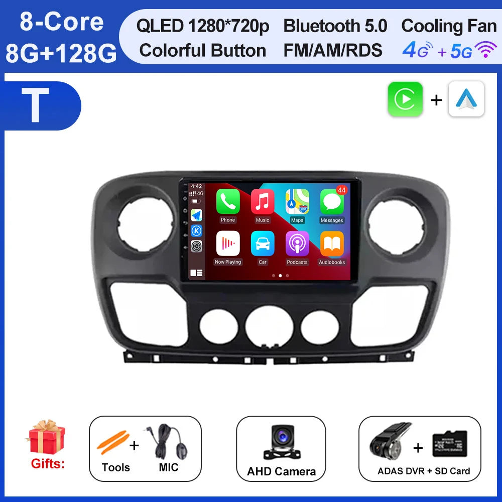 Android Auto, CarPlay sans fil Nissan NV400, Opel Movano, Renault Master III (2010-2019)