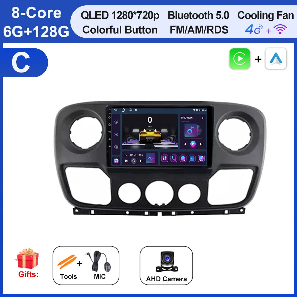Android Auto, CarPlay sans fil Nissan NV400, Opel Movano, Renault Master III (2010-2019)
