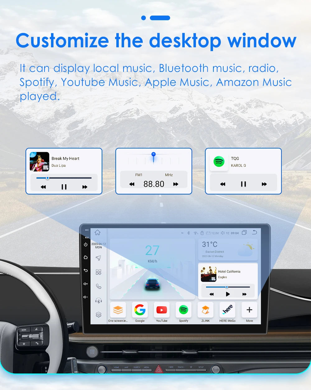 Apple Carplay Autoradio BMW M3 E46 1998 - 2006 Auto GPS RDS QLED Screen