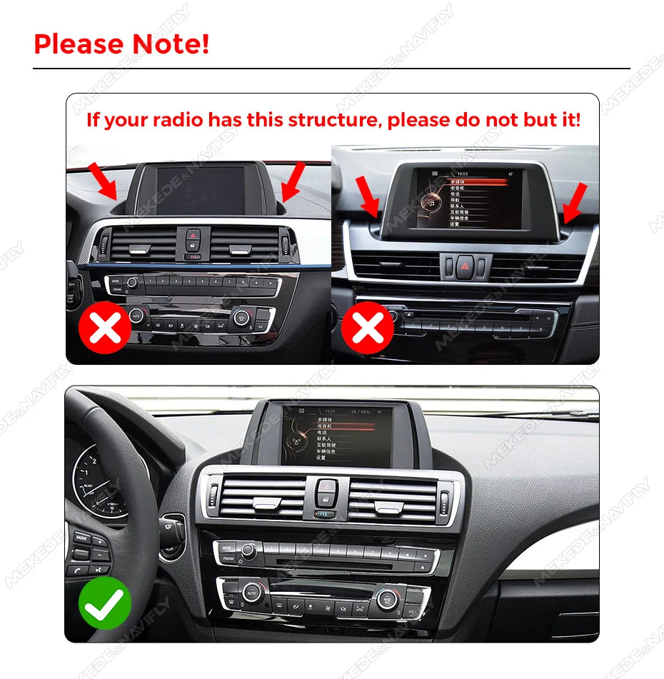 Écran multimédia sans fil CarPlay & Android Auto pour BMW Série 1, 2, 3, 4 (F20, F21, F22, F30, F31, F32, F33, F34, F36) – Version EU, 4G LTE, Bluetooth 5.0