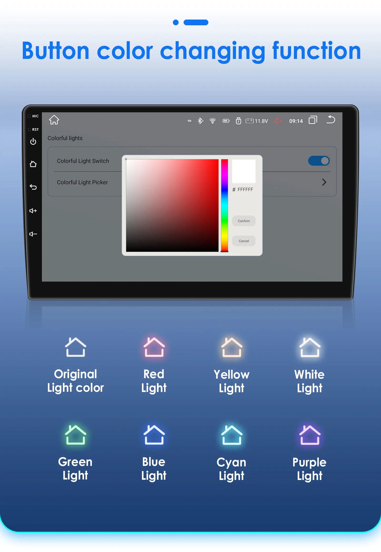 Autoradio CarPlay 2 DIN Android 13 pour Volkswagen Polo 5 (2008–2020)