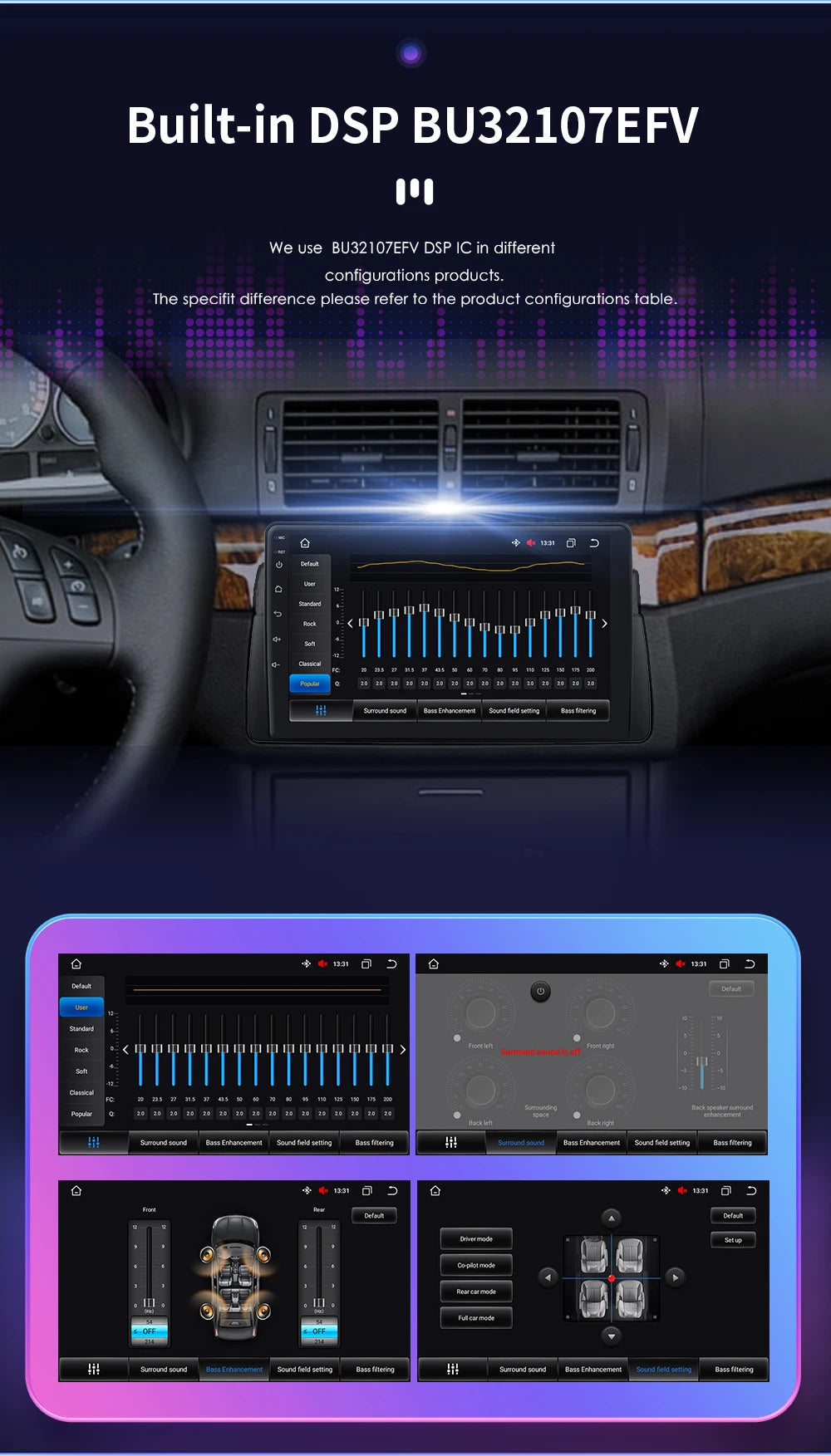 Apple Carplay Autoradio BMW M3 E46 1998 - 2006 Auto GPS RDS QLED Screen
