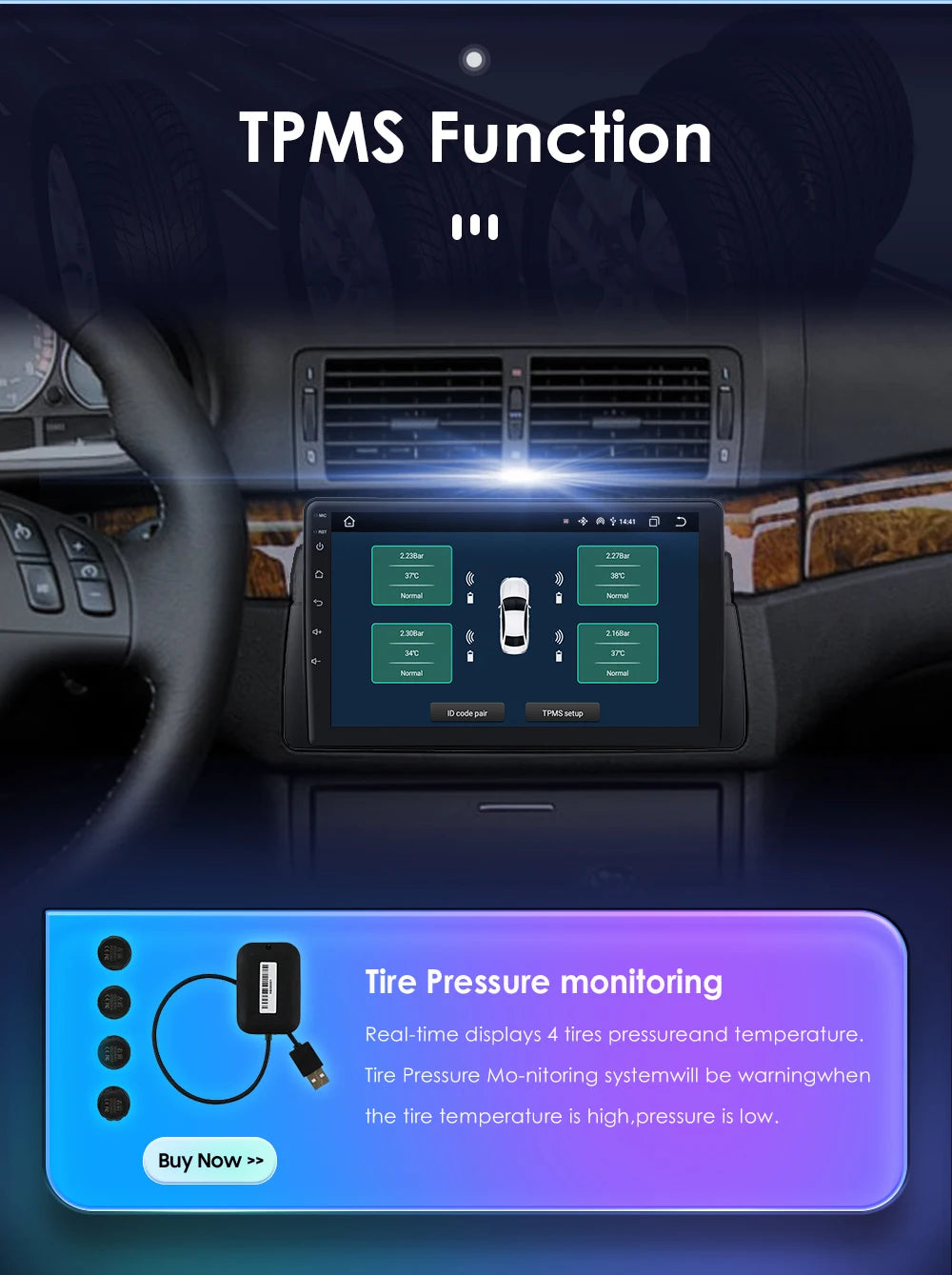 Apple Carplay Autoradio BMW M3 E46 1998 - 2006 Auto GPS RDS QLED Screen