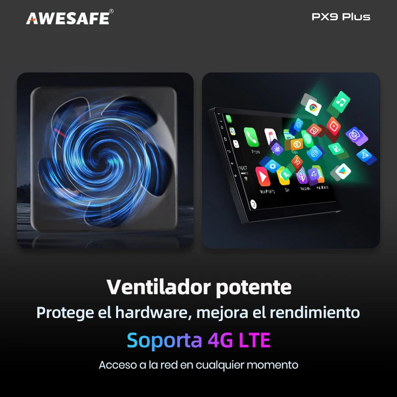 Autoradio Android 13 Toyota Auris (2006-2012) CarPlay sans fil et Android Auto, avec écran multimédia stéréo, GPS, RDS et DSP