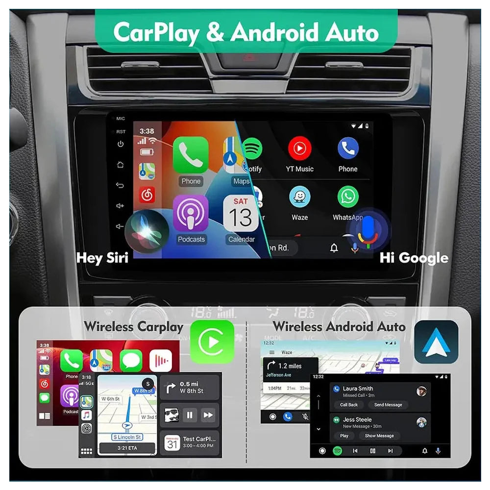 Autoradio Android 15 avec CarPlay pour Peugeot 607 (années 2002 à 2010)