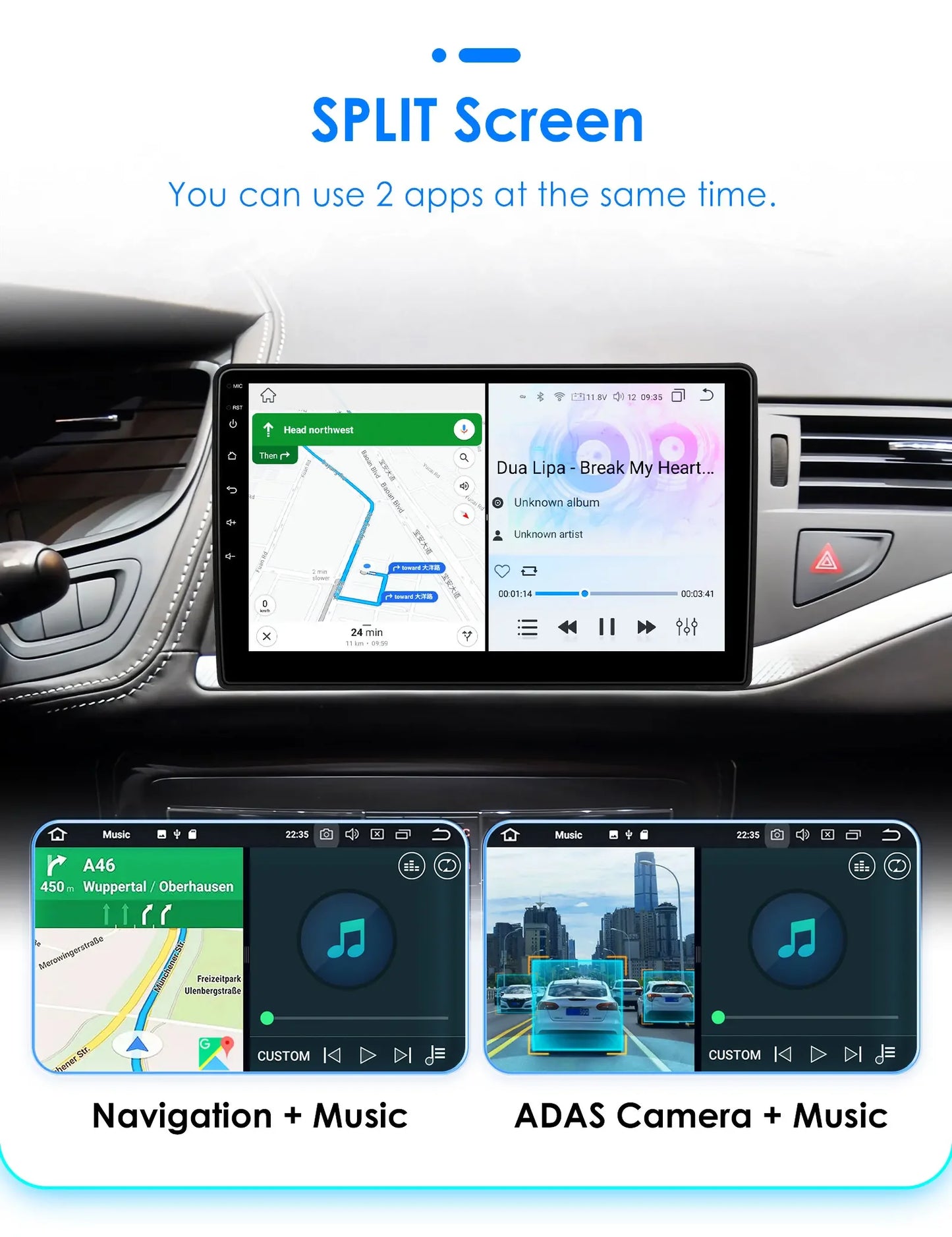 Autoradio CarPlay pour Renault Clio 2 (2000-2012) – Système intelligent 2DIN avec CarPlay sans fil et Android Auto, sans DVD.