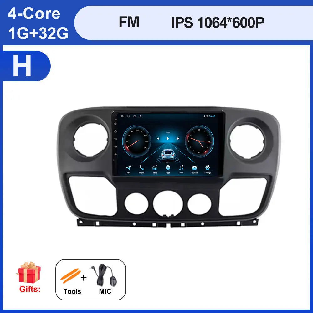 Android Auto, CarPlay sans fil Nissan NV400, Opel Movano, Renault Master III (2010-2019)