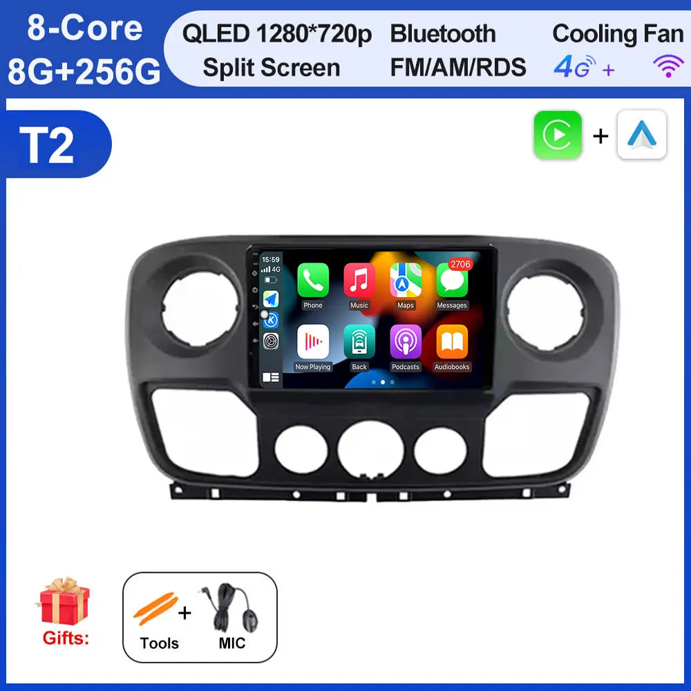 Android Auto, CarPlay sans fil Nissan NV400, Opel Movano, Renault Master III (2010-2019)