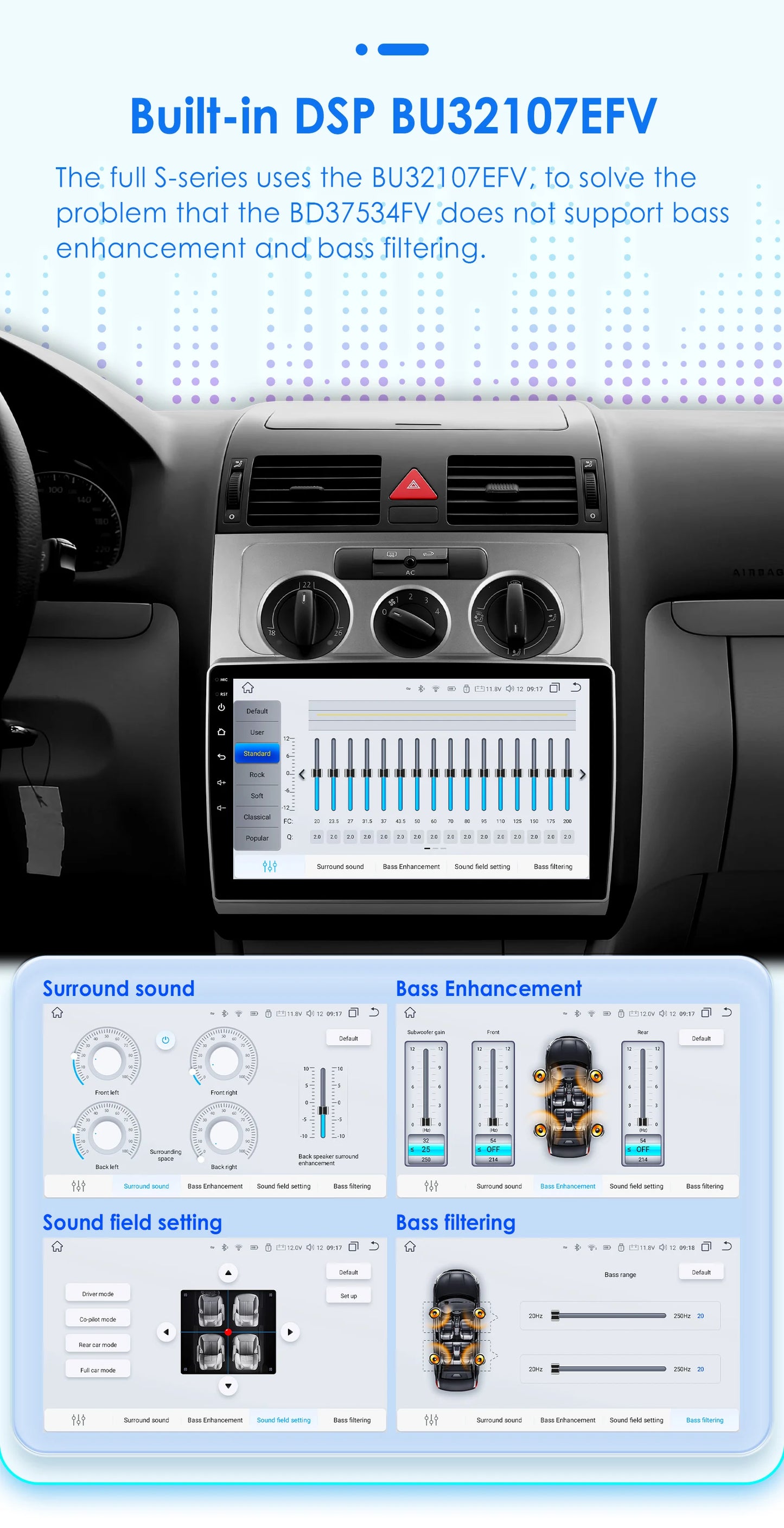 Autoradio CarPlay Intelligent Systems Volkswagen Touran 2003 - 2010 CarPlay Android 13 Auto