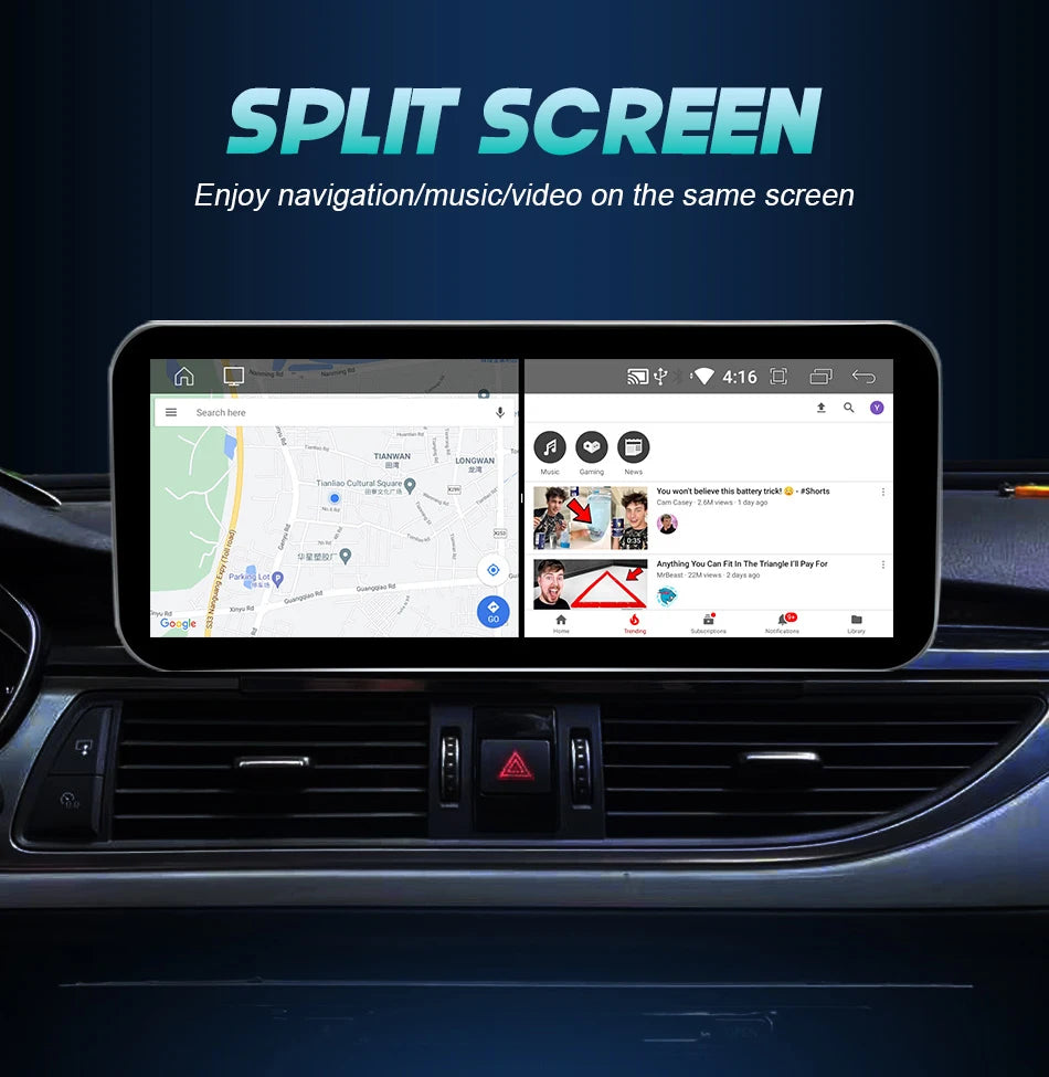 Autoradio CarPlay pour Audi A4 B8 / A5 (2008 à 2010) – Système MMI 2G High - Compatible audi CD changer