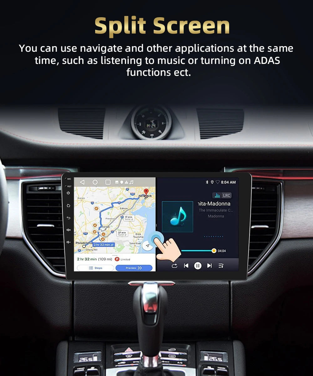 Autoradio CarPlay, Android Auto 2DIN pour Hyundai Tucson 2015-2017, Lecteur Multimédia avec Wi-Fi 4G,  DSP