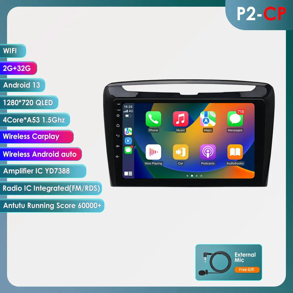 Autoradio Carplay -  Android Auto - 4G  - Lancia Ypsilon (2012–2020)