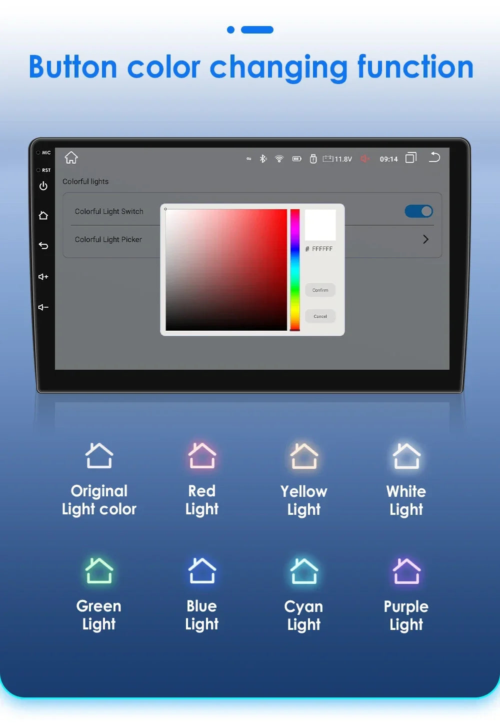 Autoradio Carplay Android 13 Hyundai i30 (2006 - 2011)