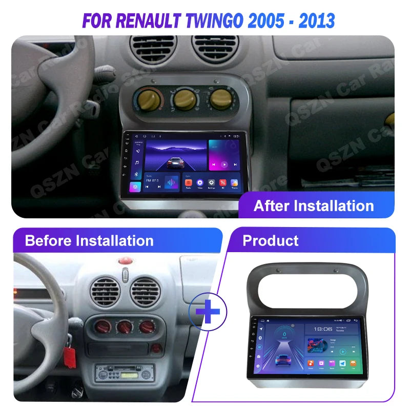 Autoradio Renault Twingo (2005-2013) avec CarPlay & Android Auto