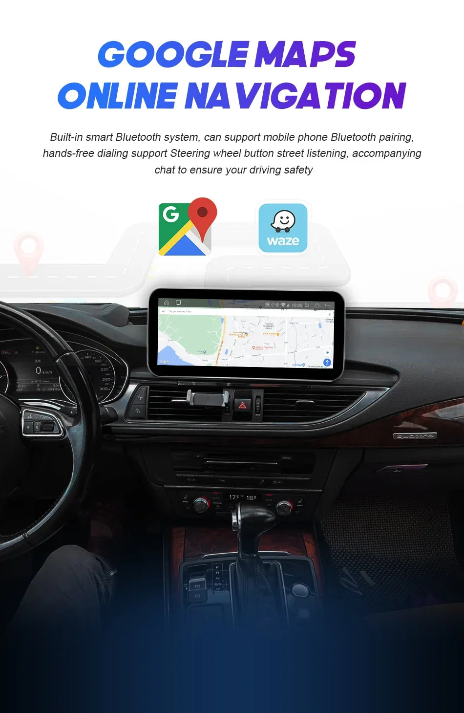 Autoradio CarPlay pour Audi A4 B8 / A5 (2008 à 2010) – Système MMI 2G High - Compatible audi CD changer