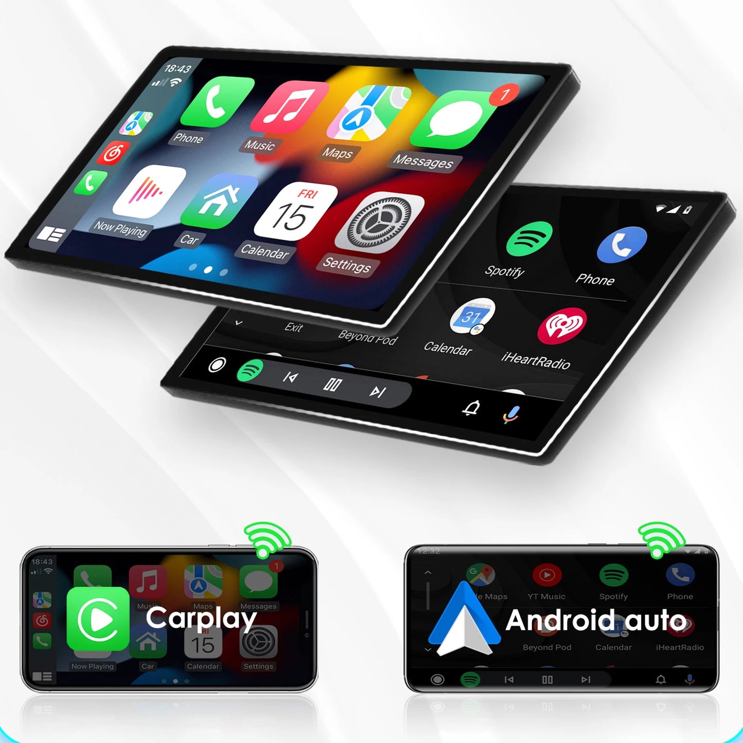 Autoradio Android avec CarPlay et GPS pour VW Caddy, Polo 5, Golf 5/6 Plus, Passat B6, Jetta, Tiguan, Touran, Sharan, Scirocco, Eos et Seat.