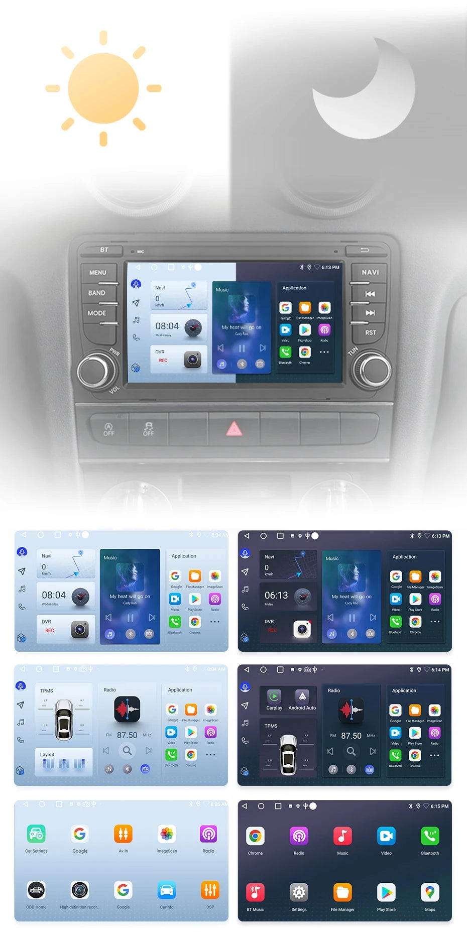Autoradio CarPlay sans fil et Android Auto pour Alfa Romeo 159 Brera Spider Sportwagon GPS intégré autoradio