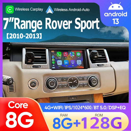 Autoradio Range Rover Sport 2010, 2011, 2012, 2013 - CarPlay, GPS, écran tactile, Bluetooth - Lecteur multimédia Android 13