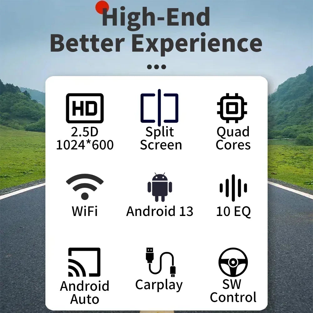 Carplay 2 Din Android Radio MultimediaToyota Celica 2000-2005  GPS Stereo Wifi