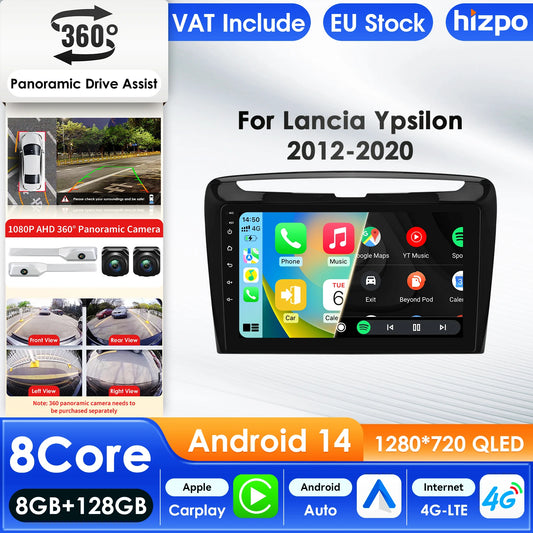 Autoradio Carplay -  Android Auto - 4G  - Lancia Ypsilon (2012–2020)