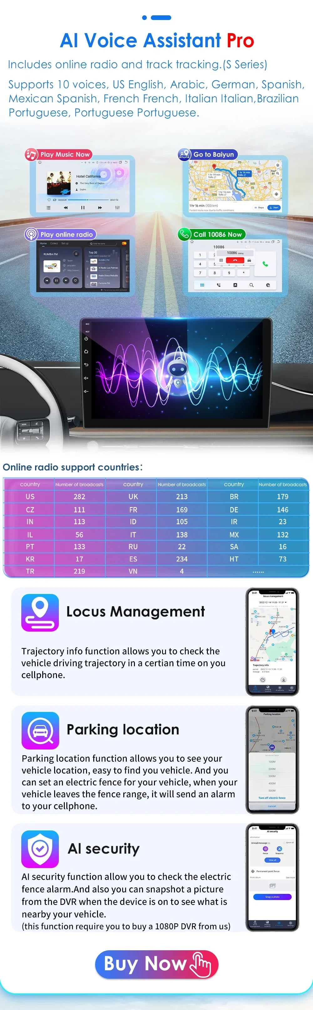 Autoradio Carplay Android 13 Hyundai i30 (2006 - 2011)