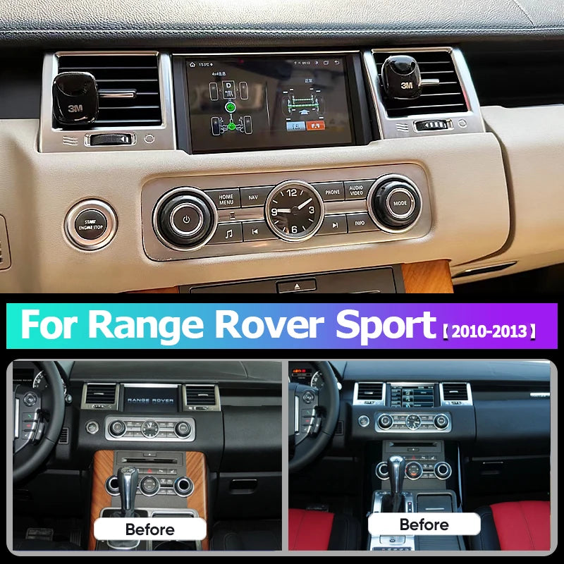 Autoradio Range Rover Sport 2010, 2011, 2012, 2013 - CarPlay, GPS, écran tactile, Bluetooth - Lecteur multimédia Android 13