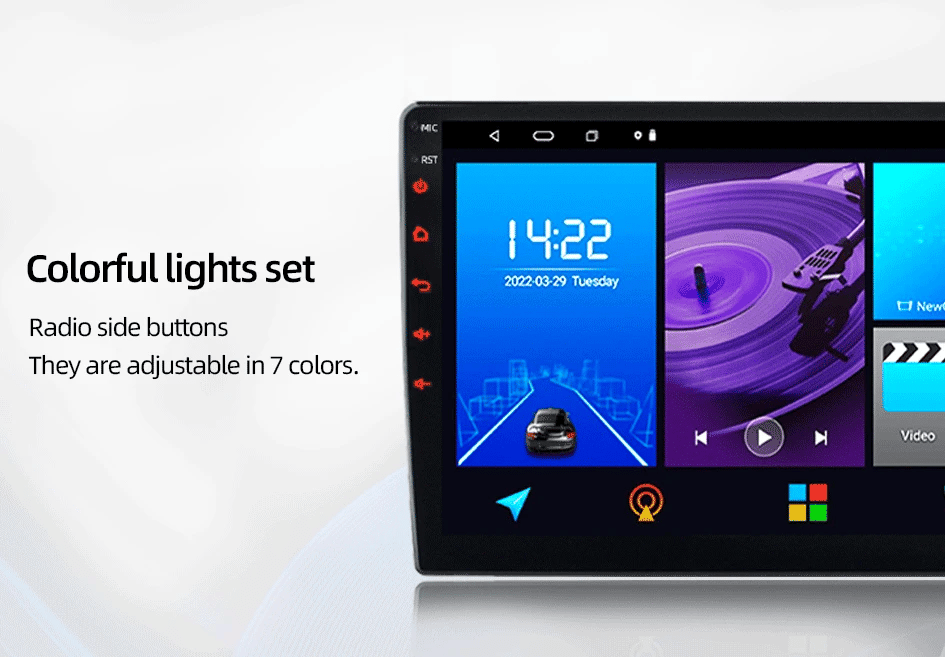 Autoradio Multimédia Android 12 avec GPS pour Renault Logan 2 / Sandero 2/ Stepway (2012 - 2019) – Écran 2 Din, Lecteur Vidéo, Stéréo, DVD, CarPlay