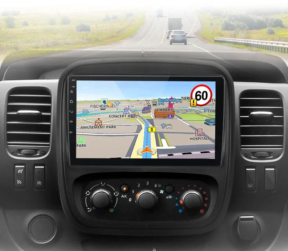 Autoradio CarPlay Renault Trafic 3 - Opel Vivaro B (2014-2021) – Système Android avec GPS, Navi, RDS et unité principale