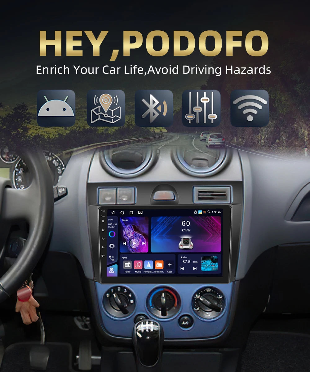 Autoradio CarPlay, Android Auto 2DIN pour Hyundai Tucson 2015-2017, Lecteur Multimédia avec Wi-Fi 4G,  DSP