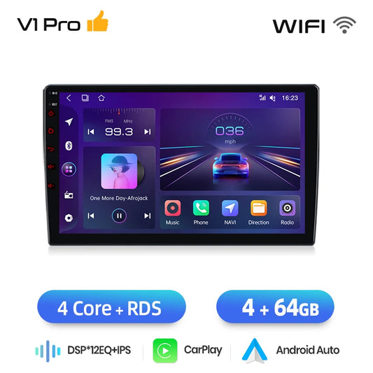 Autoradio  Peugeot Expert (2007-2016) - 4G LTE, CarPlay Sans Fil et Android Auto, Navigation GPS, Bluetooth, DSP, Radio FM RDS