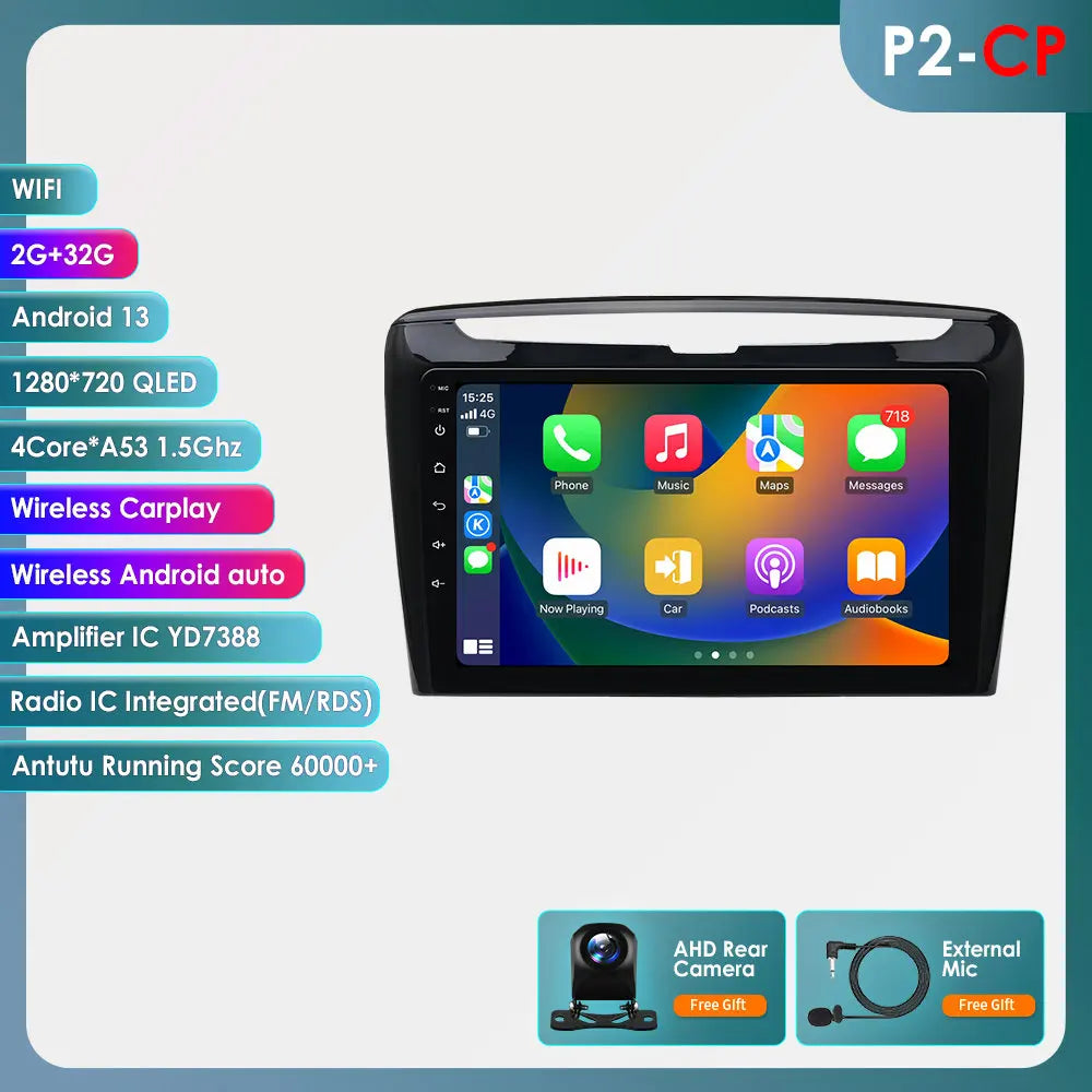 Autoradio Carplay -  Android Auto - 4G  - Lancia Ypsilon (2012–2020)