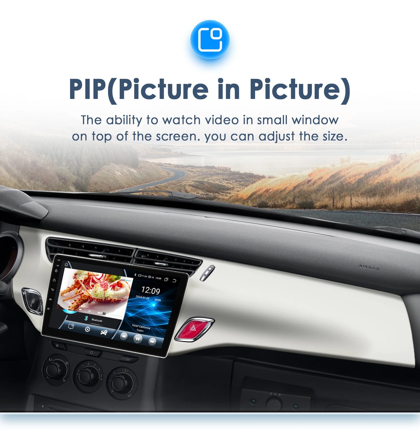 Autoradio Android 13 compatible Citroën C3 et DS3 (2010 à 2016) – Écran tactile multimédia avec GPS intégré, connexion 4G, CarPlay sans fil, Android Auto, Bluetooth et Wi-Fi.