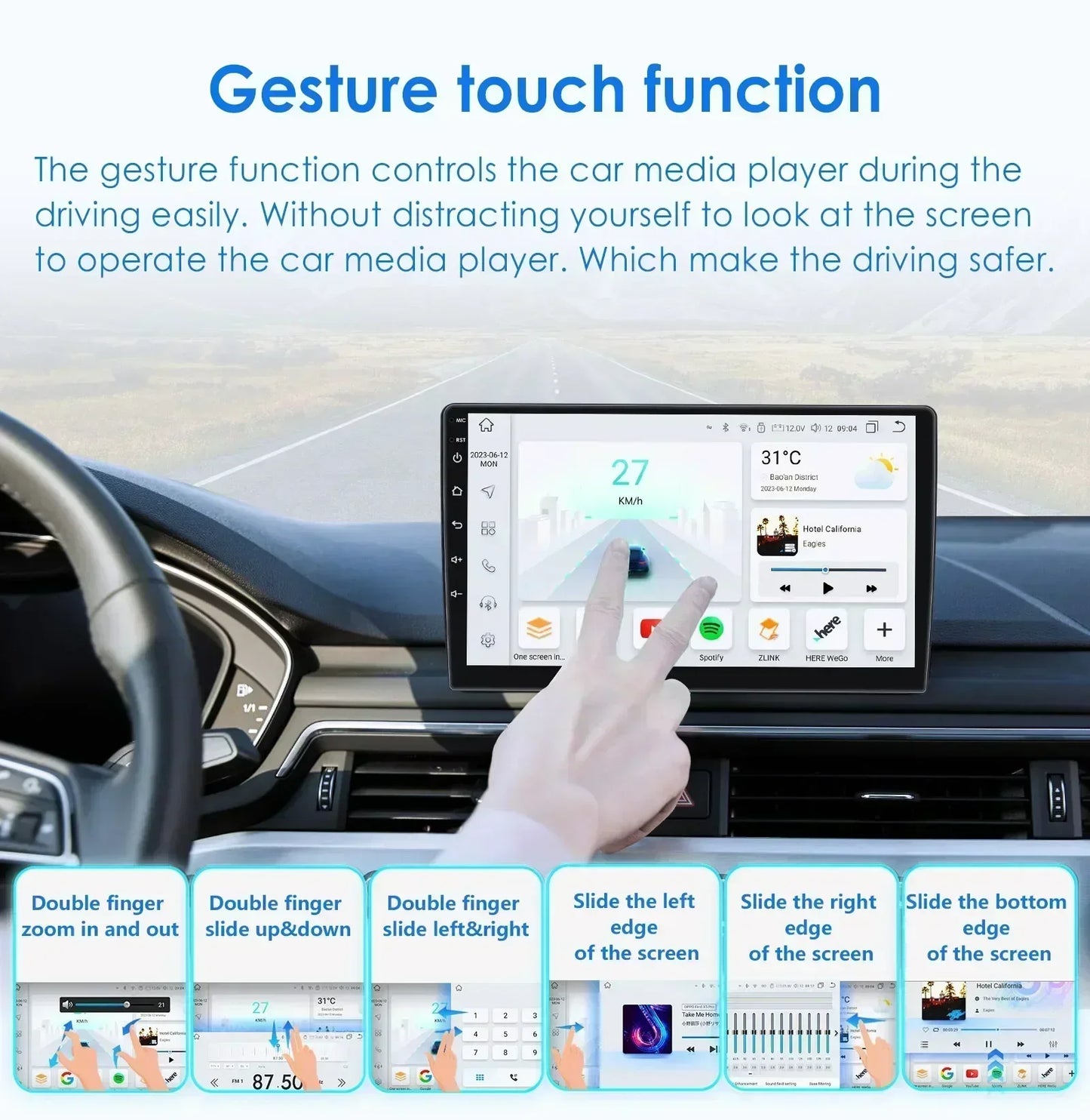 Autoradio Carplay Android 13 Hyundai i30 (2006 - 2011)