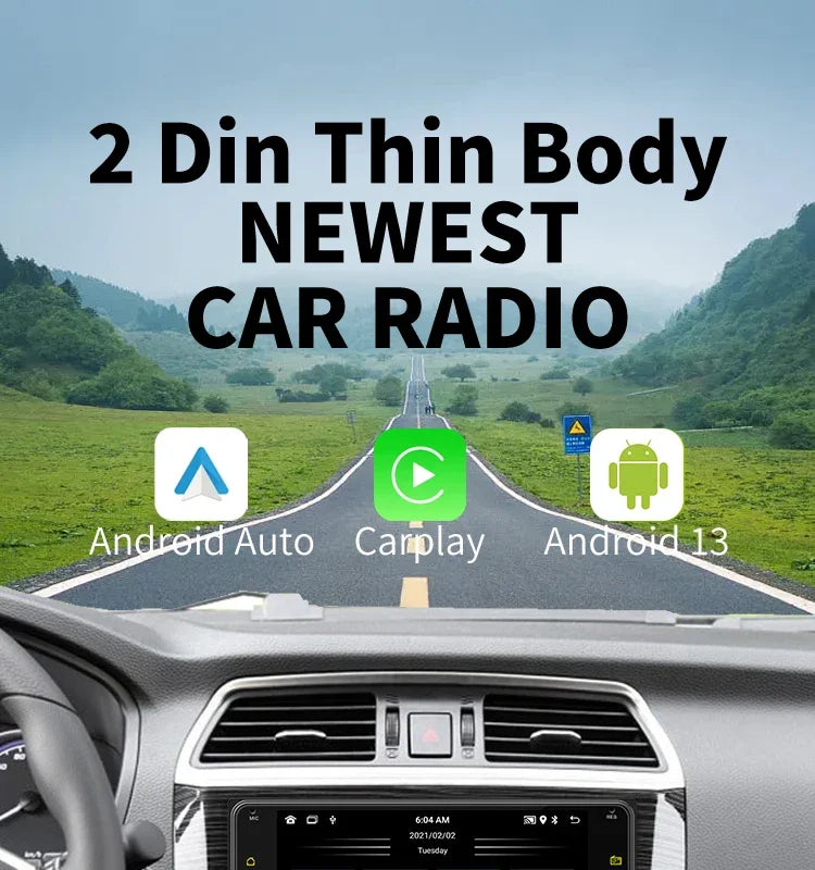Carplay 2 Din Android Radio MultimediaToyota Celica 2000-2005  GPS Stereo Wifi