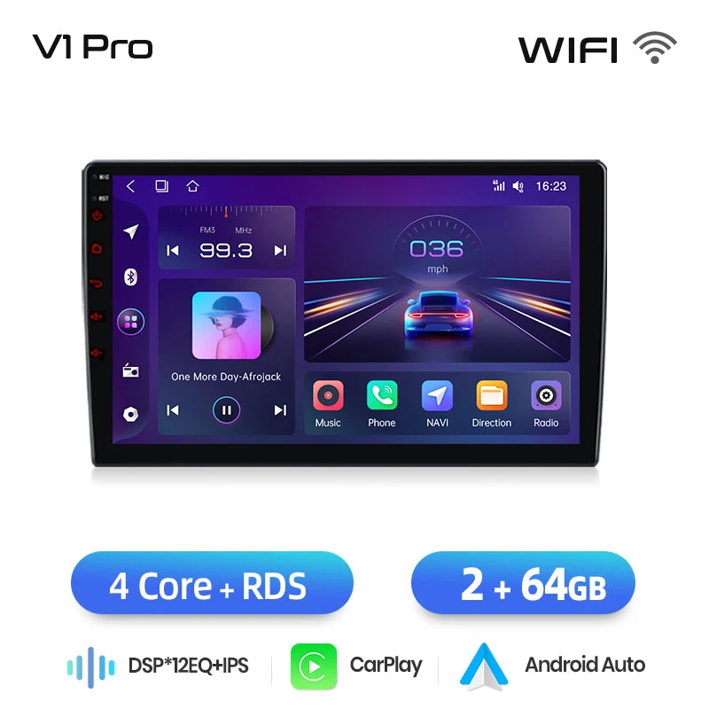 Autoradio  Peugeot Expert (2007-2016) - 4G LTE, CarPlay Sans Fil et Android Auto, Navigation GPS, Bluetooth, DSP, Radio FM RDS