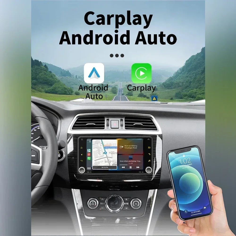Carplay 2 Din Android Radio MultimediaToyota Celica 2000-2005  GPS Stereo Wifi