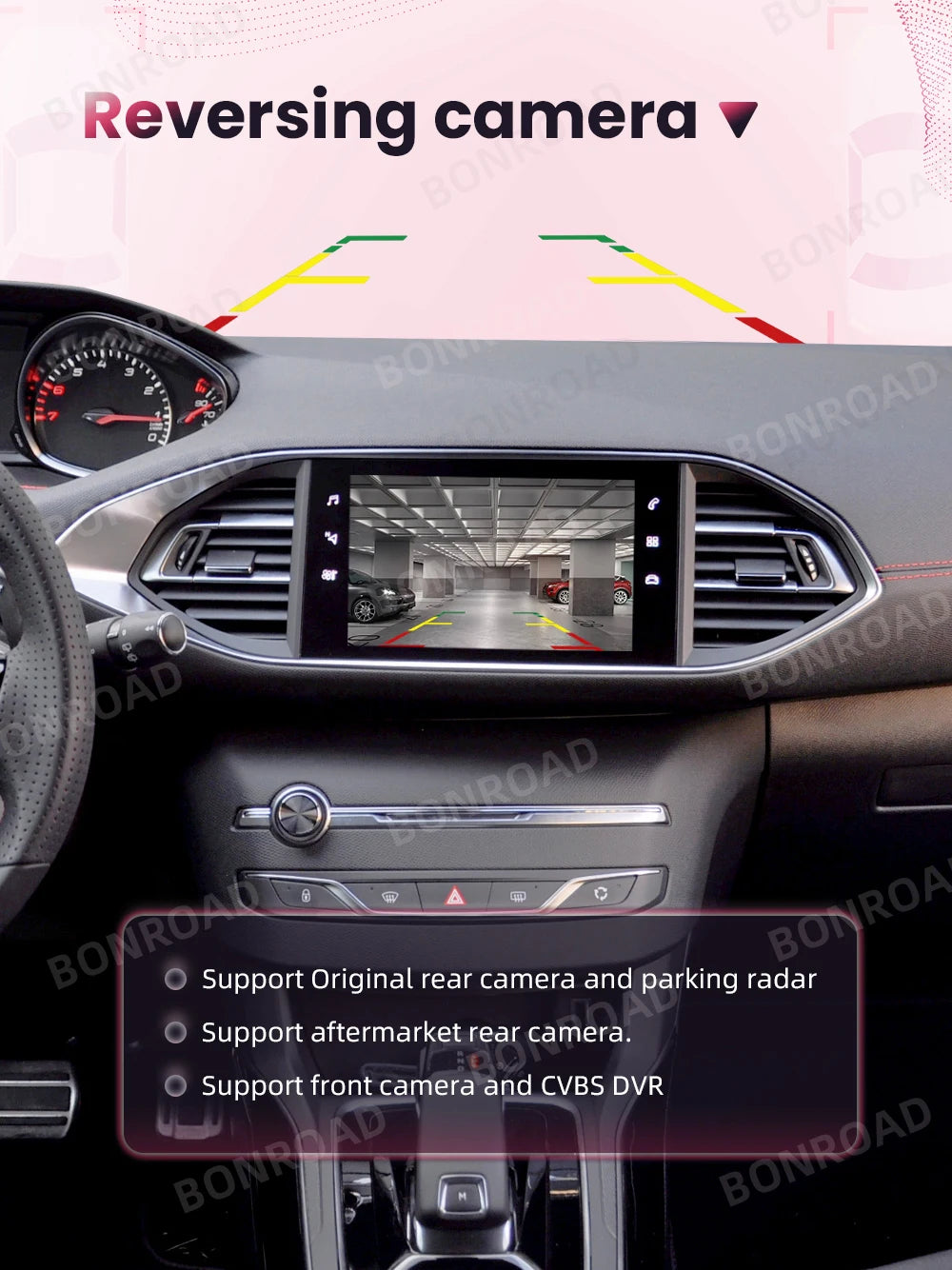 Android Auto et CarPlay sans fil pour Peugeot et Citroën – Compatible avec systèmes SMEG/MRN : Picasso, C4, C5, DS3, DS4, 208, 308, 508, 3008 – Connexion Bluetooth et MirrorLink